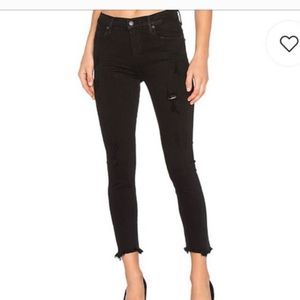 AGOLDE Feel Good Black High Rise Distressed 26